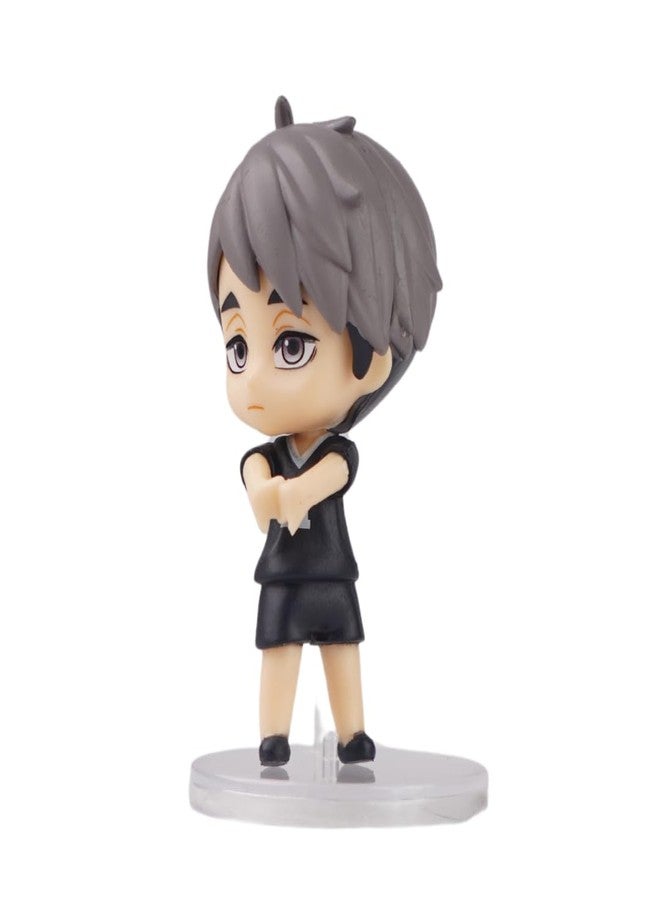 Offo مجموعة شخصيات أنمي هايكيو المكونة من 8 شخصيات أكشن، إصدار محدود، منتجات هايكيو لمحبي الأنمي، مناسبة للوحة القيادة في السيارة، وديكورات المنزل، ومكتب العمل، وطاولة الدراسة. - Image 3